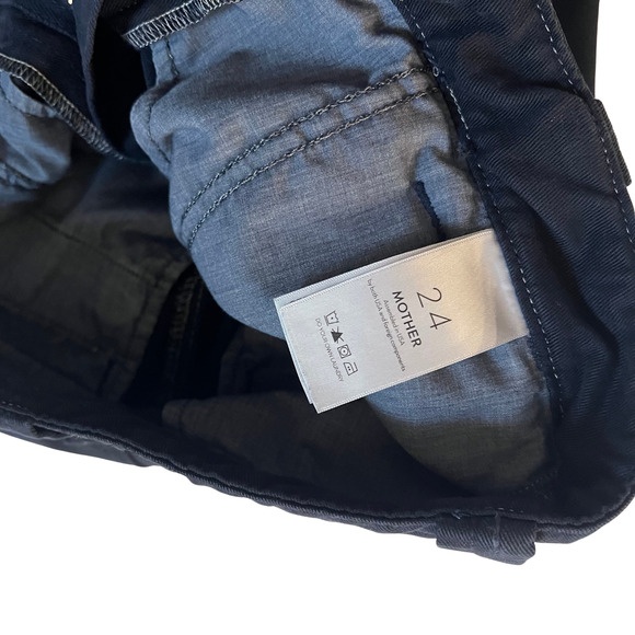 Mother The Punk 76 Ankle Pants Size 24 Navy Blue | Slouchy Fit Menswear Inspired - Picture 6 of 6